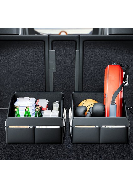 Araba Bagaj Organizatör Katlanır Otomatik Bagaj Depolama Kutusu Çok Bölmeli Depolama Kutuları Araba Içi Için Yırtılıyor (Yurt Dışından) modelleri