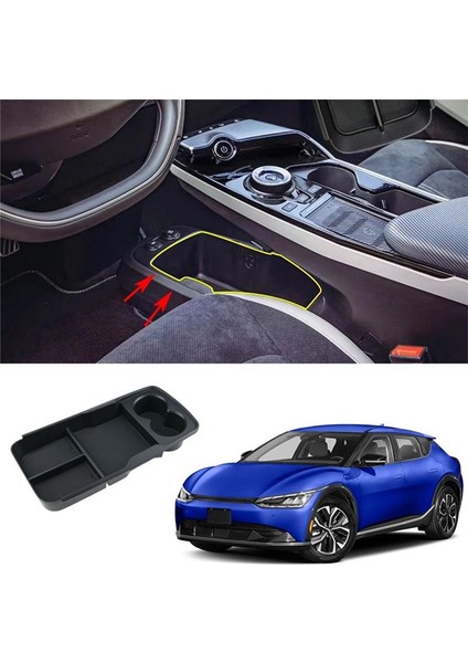 Kıa Ev6 2022 2023 Artman Sakım Kutusu Konsol Merkezi Organizatör Tepsi Iç Aksesuarları Siyah (Yurt Dışından) fiyatları