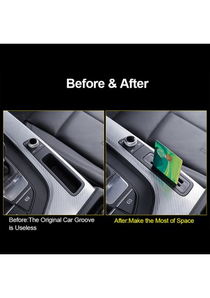 Iç Konsol Dişli Kutusu Ekle Kart Kılıfı Yuva Depolama Kutusu -Audi A4 A4 A5 B9 2017-2021 Lhd Araç Aksesuarları (Yurt Dışından) indirimleri