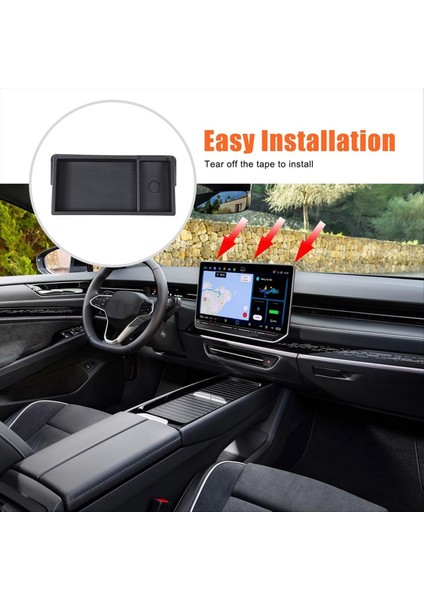 Vw Id 7 Id7 2024 Otomobil Gezinme Ekranı Arka Depolama Kutusu Organizatör Ekleme Için Orta Konsol Konsolu Kesme Depolama Tepsisi (Yurt Dışından) fiyatları