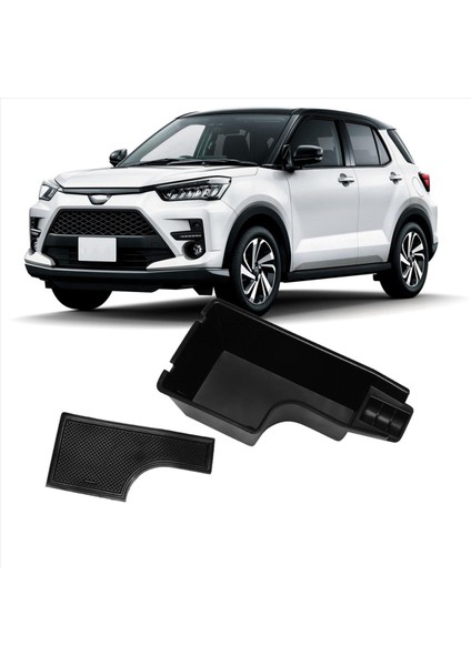 2x Toyota Rise Raine 2019-2021 Araba Merkez Konsolu Koltuk Depolama Saklama Kutusu Palet Tepsi Konteyneri Kauçuk Matlı (Yurt Dışından) fırsatları