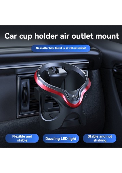 LED Işık Anti-Shake ile Çok Fonksiyonlu Araç Kupası Tutucu Kurulumu Kolay Otomotiv Hava Havalandırma Kupası Araç Aksesuarları (Yurt Dışından) fırsatları
