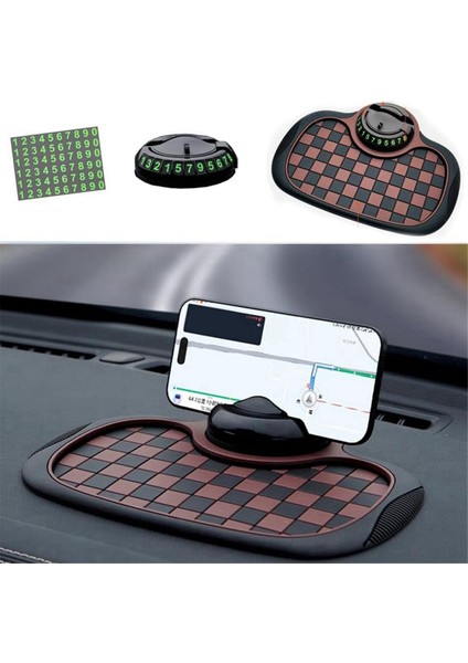 Cep Telefonu Braketi Kahverengi Ekidstyle Gösterge Paneli Kayma Anti-Ped ile Çok Işlevli Araba Kayma Önleyici Ped (Yurt Dışından) fırsatları