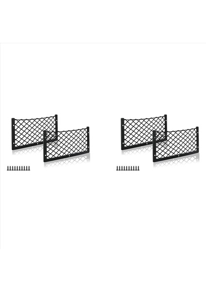 Araç Depolama Net Çanta Tekne Meyh Net Tutucu Araç Cep Organizatörü Net Araba Koltuk Örgü Çerçeveli Net Cep 14 x 7 Inç 4 Paket (Yurt Dışından)