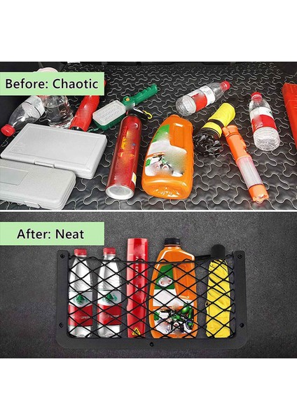 Araç Depolama Net Çanta Tekne Meyh Net Tutucu Araç Cep Organizatörü Net Araba Koltuk Örgü Çerçeveli Net Cep 14 x 7 Inç 4 Paket (Yurt Dışından) indirimleri