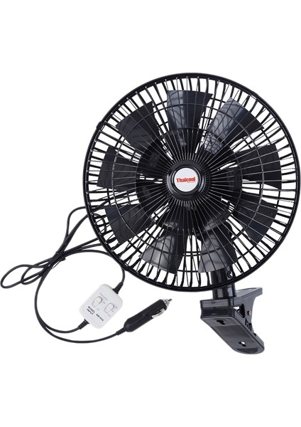 Thaicool 12V Araç Elektrik Fanı Ayarlanabilir Hız Sallantısı Soğutma Fanları Ev Seyahat Araba Kamyonu Için Klipli (Yurt Dışından)