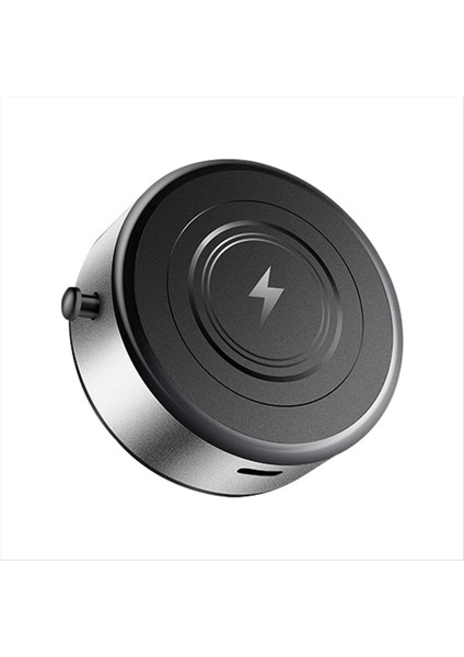 15W Kablosuz Şarj Akıllı Cep Telefonu Tutucu Manyetik Vakum Adsorpsiyon Arabası Kablosuz Hızlı Şarj Gümüş (Yurt Dışından)