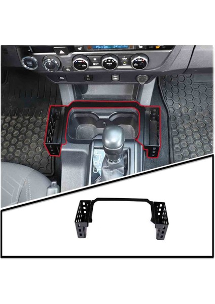 Toyota Tacoma 2016-2022 Iç Aksesuarlar Için Orta Konsol Dişli Dişli Depolama Kutusu Yan Tepsi Organizatörü (Yurt Dışından) fiyatları