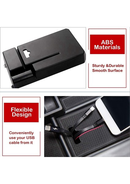 2x Merkez Konsol Organizatör Tepsisi Mercedes Benz W205 C Sınıfı W253 Glc Sınıfı 2015-2020 Konsol Koltuk Saklama Kutusu (Yurt Dışından) modelleri