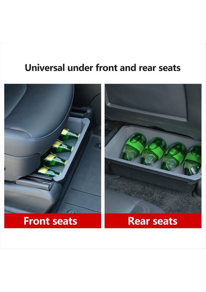 Tesla Model Y 2021-2023 Seat Depolama Organizatörü Altında Önden Çift Katmanlı Gizli Saklama Kutusu Aksesuarları (Yurt Dışından) fırsatları