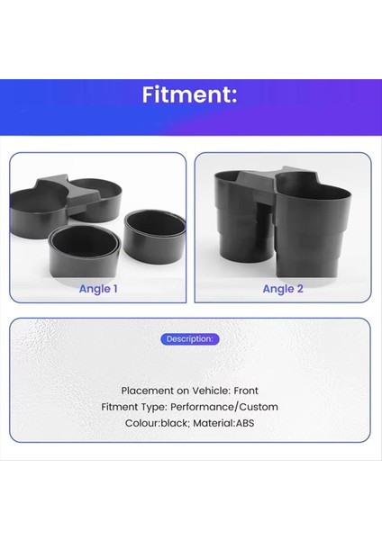 Araba Merkezi Konsol Kupası Tutucu Chevrolet Corvette C7 Için Geri Çekilebilir Içecek Tutucu 2014-2019 (Yurt Dışından) modelleri