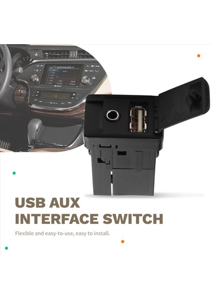 USB Aux Arayüz Anahtarı 5 Pin Fiş Tahsisi Kablo Kiti Toyota Corolla Camry Reiz Rav4 Prius Verso Highlander (Yurt Dışından) fırsatları