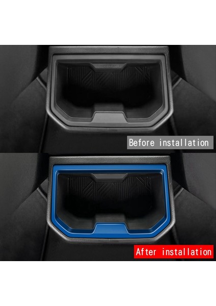 Araç Kolçak Kutusu Arka Su Bardağı Tutucu Çerçeve Kapak Toyota Tacoma 2024 Araç Aksesuarları Mavisi (Yurt Dışından) fiyatları