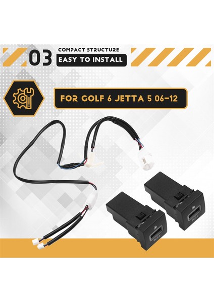 Araba Çift Qc3 0 Hızlı Şarj Cihazı Soketi 12V/24V USB Şarj Soketi Vw Golf 6 Jetta 5 2006-2012 (Yurt Dışından) fırsatları