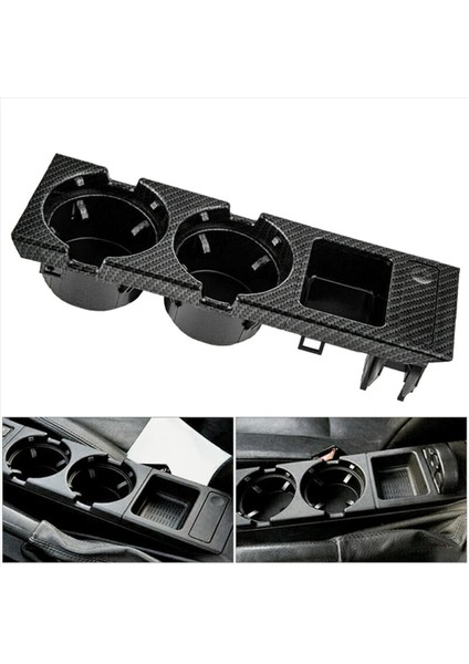 2x 51168217953 Bmw 3 Serisi E46 318I 320I 98-06 Karbon Fiber Merkez Konsolu Su Kupası Tutucu Para Sokak Kutusu (Yurt Dışından) fiyatları