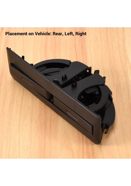 Siyah Arka Çift Içecek Kupası Tutucu For-Bmw 525I 528I 530I 540I 5 Serisi E39 Geri Çekilebilir 51168184520 (Yurt Dışından) fırsatları