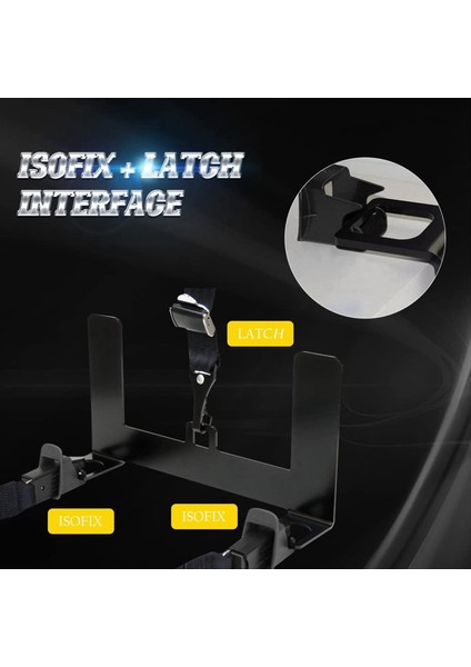 Araba Koltuğu Mandalı Ankraj Kancaları Çocuk Güvenlik Koltuğu Montaj Braket Çelik Mandal Arayüzü Isofix Kemer Konnektörü Için (Yurt Dışından) fırsatları