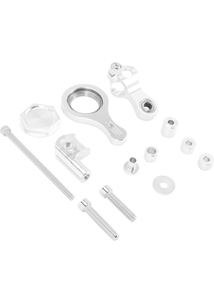 1 Set Cnc Alüminyum Ayarlanabilir Motosikletler Direksiyon Sabitleyici Damper Dampet Braket Montaj Kiti Yamaha Yzf R6 2006-2017/ R1 2009-2012 Gümüş (Yurt Dışından)