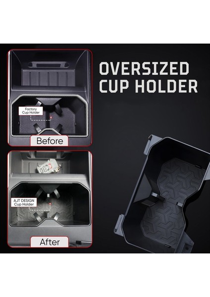 Toyota Tundra 2022-2025 Iç Aksesuarlar Için Araba Merkezi Konsol Kupası Tutucu (Yurt Dışından) modelleri