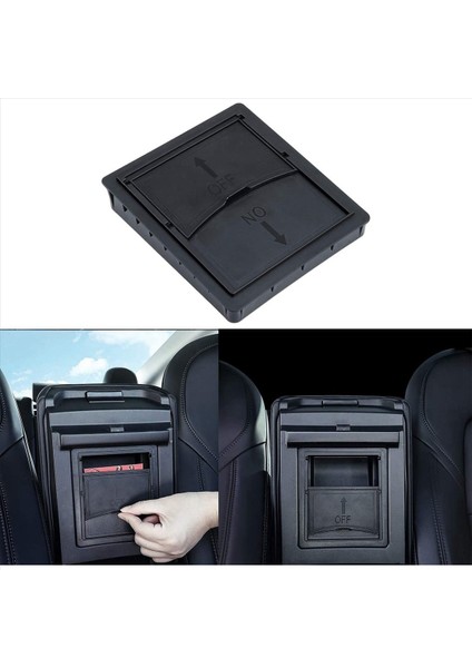 6pcs Center Console Organizer Tepsisi 2021 Tesla Model 3/y Koltuk Emri Cubby Çekmece Saklama Kutusu Aksesuarları (Flock) (Yurt Dışından) fırsatları