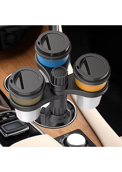 3 Arada 1 Çok Fonksiyonlu Araba Içecekleri Tutucu Fincan Tutucu Genişletici Adaptörü Dönen Ayarlanabilir Taban Depolama Rafı Araba Fincan Montajı (Yurt Dışından) fırsatları