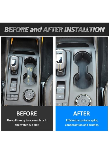 Ford Ranger Için 2023 2024 Silikon Merkez Konsolu Su Kupası Tutucu Iç Aksesuarlar Ekle (Yurt Dışından) fiyatları