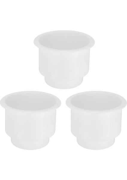 3 Adet Plastik Bardak Içeceklerde Gömme Düşüş Tekne Arabası Deniz Rv (Beyaz) Için Drenaj ile Tutucu Olabilir (Yurt Dışından)