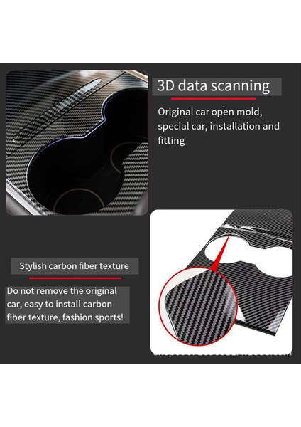 Tesla Model 3 / Y Iç Modifikasyon Için Otomobil Merkezi Konsol Dekoratif Panel Yama Kiti (Yurt Dışından) modelleri