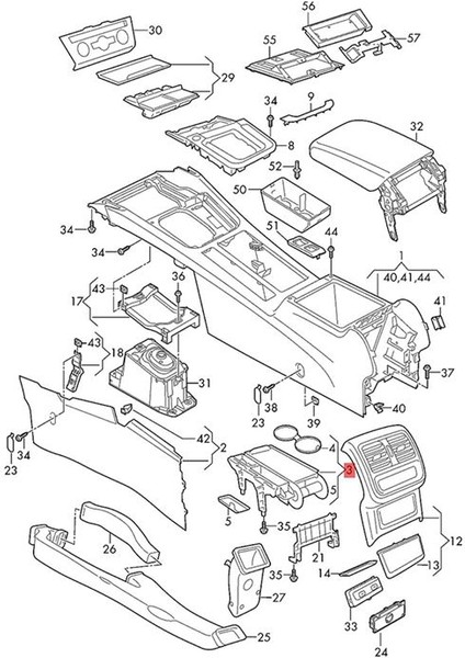 3g0 862 531A Merkez Konsol Kupası Tutucu Slayt Silindir Vw cc Passat B8 2015-2024 Içecek Tutucu Perdesi 3G0862531A (Yurt Dışından) indirimleri