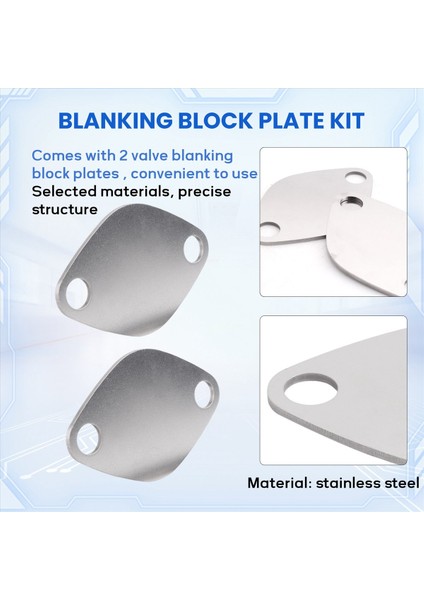 2pcs Egr Valf Blanking Blok Plaka Kiti Renault Espace Laguna Master Traic Vauxhall Movano Egr Valf Plakası (Yurt Dışından) indirimleri