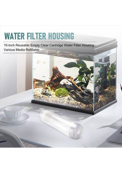 Boş Şeffaf Kartuş Su Filtresi Muhafazası Çeşitli Ortamlar Doldurulabilir (Yurt Dışından) fırsatları