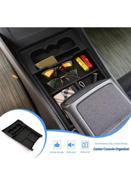 Merkez Konsol Organizatörü Rivian R1T R1S 2022 2023 Aksesuarları Için Alt Saklama Kutusu Organizatörü (Yurt Dışından) indirimleri