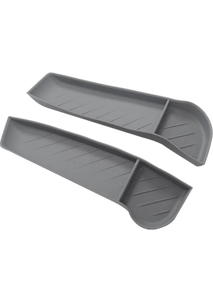 2pcs Tesla Model x 2023 Namlu Tutucu Organizatör Konteyner Telefon Tutucu Silikon Gri (Yurt Dışından)