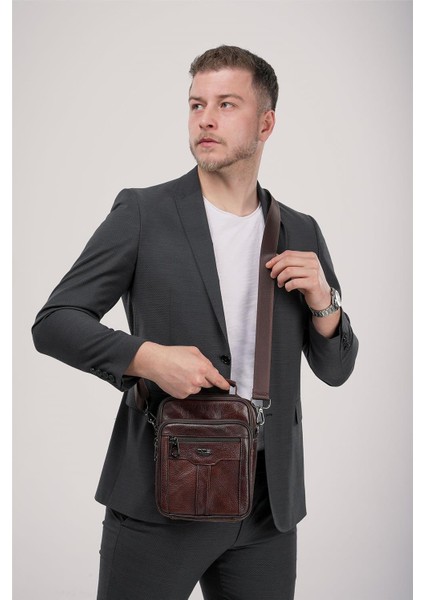 31623 Hakiki Deri Askılı Çanta