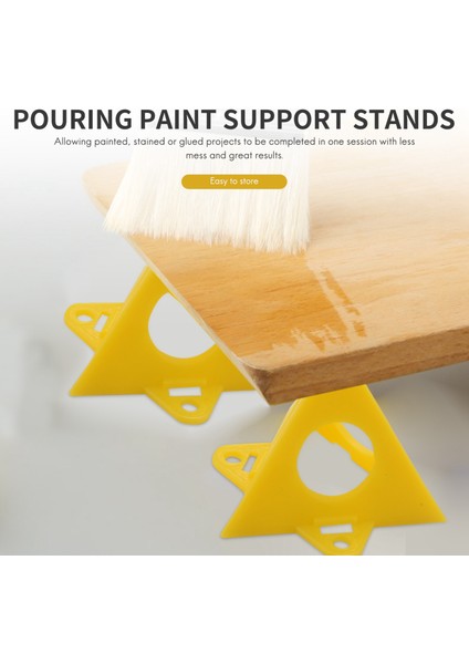 20PCS Ressamın Piramit Standları Kabine Boyası Tuval Dolap Kapı Yükselticileri Boya Dökme Tuval Destek Standları (Yurt Dışından) fırsatları