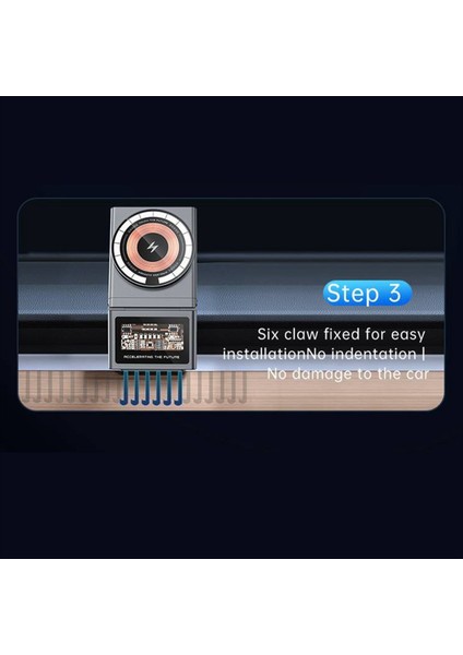 Araba Telefon Tutucu 15W Manyetik Kablosuz Şarj Standı Magsafe Tesla Model 3 Y Için Araba Telefon Şarj Cihazı Için Destek (Yurt Dışından) modelleri