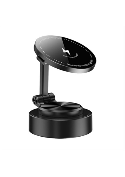 Araba Manyetik Telefon Braketi Kablosuz Şarj Cihazı Telefon Braketi 360 Derece Dönen Gezinme Telefon Tutucu Araba Telefon Stand (Yurt Dışından)