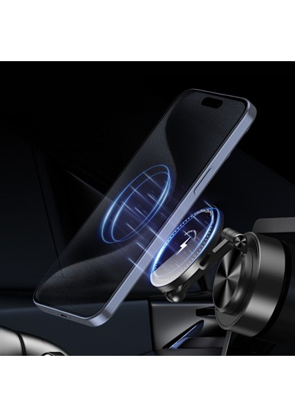 Araba Manyetik Telefon Braketi Kablosuz Şarj Cihazı Telefon Braketi 360 Derece Dönen Gezinme Telefon Tutucu Araba Telefon Stand (Yurt Dışından) fiyatları