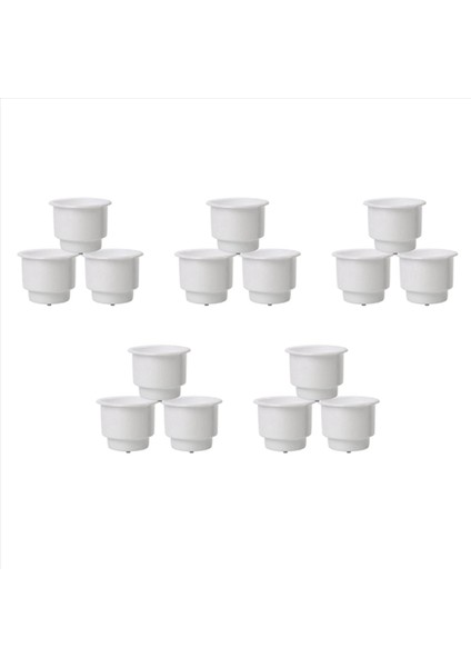 15 Adet Plastik Bardak Içeceklerde Gömme Düşüş Tekne Arabası Deniz Rv (Beyaz) Için Drenaj ile Tutucu Olabilir (Yurt Dışından) indirimleri