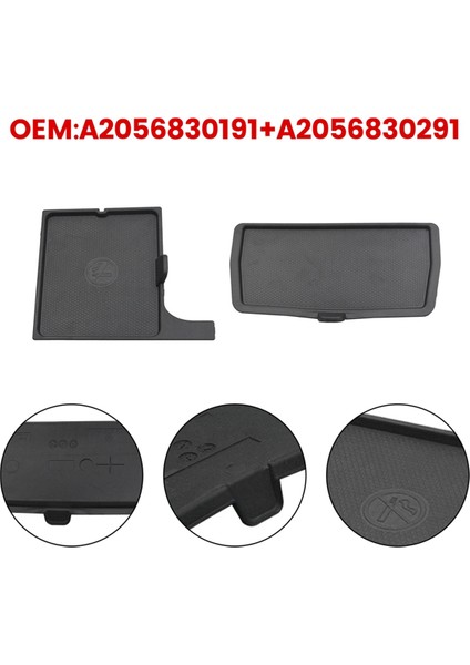 A2056830191 Mercedes Benz Glc X253 W205 C300 Otomobil Merkezi Konsolu + Kupa Tutucu Kauçuk Tepsi Ekleri (Yurt Dışından)