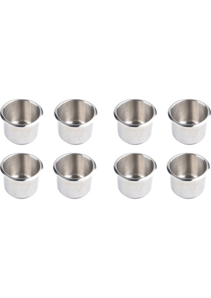 8pcs Evrensel Deniz Tekne Kupası Tutucu 68X55MM Poker Masası Kanepesi Için Içecek Kupası Tutucuda Paslanmaz Çelik Damla (Yurt Dışından)