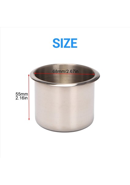 8pcs Evrensel Deniz Tekne Kupası Tutucu 68X55MM Poker Masası Kanepesi Için Içecek Kupası Tutucuda Paslanmaz Çelik Damla (Yurt Dışından) fiyatları
