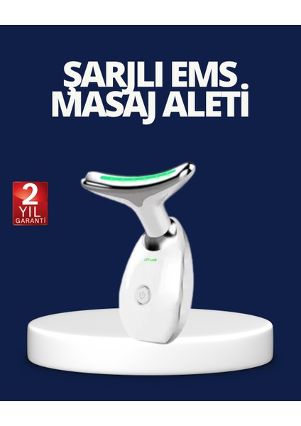 Yüz ve Boyun Sıkılaştırıcı Cilt Bakım Cihazı | Ems Mikro Akım & Kırışı - FEİ6307-374