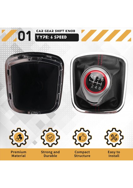 Vw Polo 6r 6c Hatchback Sedan Için Stil Dişli Vites Knob 2011-2019 Seviye Değiştirme Düğmesi Gaiter Boot Cover 6 Hızlı (Yurt Dışından) fırsatları