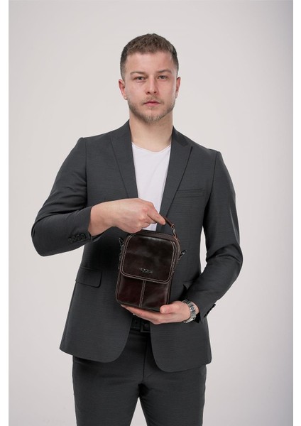 31610 Hakiki Deri Askılı Çanta