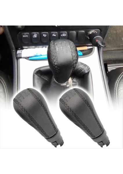 Volvo Için 2x S60 S80 V70 XC70 Pu Deri Dişli Vites Knob Hentbol Aksesuarları 5 Hızlı (Yurt Dışından) fiyatları