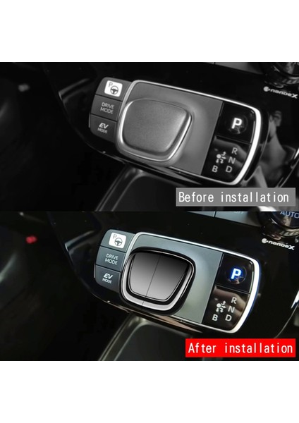 Araba Dişli Vites Kolu Düğmeleri Kapak Etiketleri Dişli Kaydırma Düğmesi Toyota Aqua 2024 Araç Aksesuarları Parlak Siyah (Yurt Dışından) indirimleri