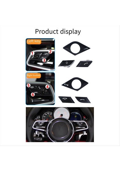 Direksiyon Simidi Çok Fonksiyonlu Düğme Porsche Için Cayenne Için Telefon Anahtarı Macan 2014 Için 15-16- Sol (Yurt Dışından) fiyatları