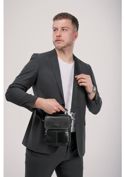 31604 Hakiki Deri Askılı Çanta