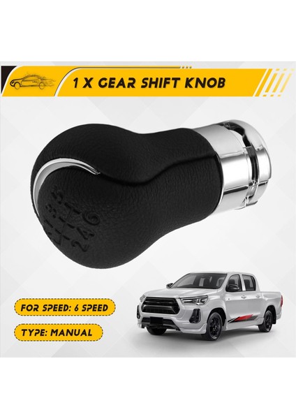 Toyota Hilux Revo 2015-2020 6 Hız Için Araba Gearshift Head Vites Kutusu Vites Gişe Vites Vardiya Hentbol (Yurt Dışından) fırsatları